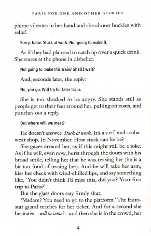 Paris For One And Other Stories - (PB)